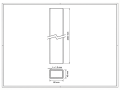 Kerítésoszlop 60x40x1,2 mm, hossz 2,4 m, barna RAL 8017 GPV-700-68 (3)