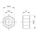 Hatszögletű anya M30 DIN 934 A2-50 000-059 (2)