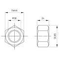 Hatszögletű anya M30 DIN 934 A4-50 000-077 (2)
