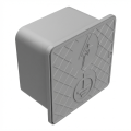 Fali szerelődoboz 150x150x100mm műanyag szürke 000-173 (1)