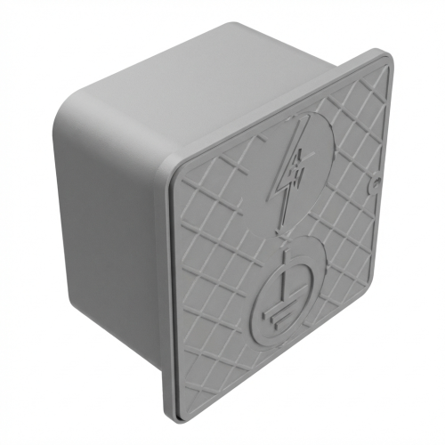 Fali szerelődoboz 150x150x100mm műanyag szürke 000-173 (1)