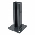 Kerítésoszlop talp 60x40 antracit RAL 7016 horganyzott 000-152 (1)