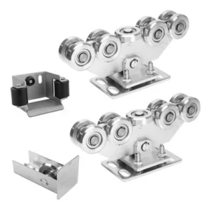 Tolókapu futómű csomag 9-görgős + KIT kiegészítők 80-as sínhez