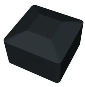 Fedél a szerelőprofilhoz 40x40 Fekete PV-19-01
