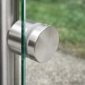 Üveg pontszerű tartó fi 50/30/M10x45, üveg 8-21,52 mm, AISI 304, lapos rendszer, szatén 000-262 (3)