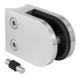 Üvegfogó 50x40x26 mm csappal, üveg 6-10,76 mm, AISI 304, 42,4 mm rendszer, szatén 000-265 (1)