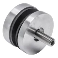 Pontszerű üvegfogó fi 50/8/M10x50, üveg 8-17,52 mm, AISI 304, lapos rendszer, szatén 000-266 (2)