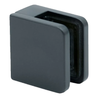 Üvegfogó 45x45x26 mm antracit üveg 6-10,76 mm zamak lapos rendszer festett
