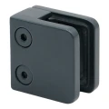 Üvegfogó 45x45x26 mm antracit üveg 6-10,76 mm zamak lapos rendszer festett 000-269 (3)