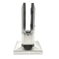 Függőleges üveg spigot tartó 50x50/100x100 mm üveg 12-17,52 mm AISI 304 szatén 000-291 (1)