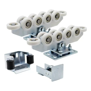 80-as kocsicsomag (10-görgős, nejlon görgők) KIT tolókapuhoz tartozékokkal