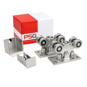 5 görgős futókocsi csomag önhordó tolókapukhoz tartozékokkal