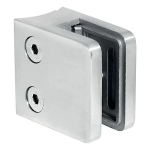 Üvegrögzítő 45x45x26 mm üveg 6-10,76 mm AISI 304 rendszer 42,4 mm szatén