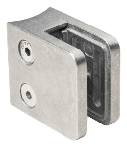 Üvegtartó 45x45x26 mm üveg 6-10,76 mm zamak rendszer 42,4 mm nyers