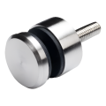 Pontrögzítő üveghez fi 30/13/M8x40 üveg 6-12 mm AISI 304 sík rendszer szatén 000-295 (1)