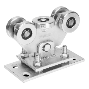 80-as kapus toló kocsi tolókapuhoz 5 acél görgővel állítható