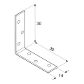 Bútorszögvas KW 30 30x30x14x1,5 tűzihorganyzott 000-350 (4)