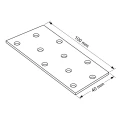 Perforált lemez lapos összekötő PP 2 40x100x2,0 000-359 (3)