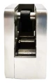 Üvegfogó 45x45x26 mm pin tartóval üveg 6–10,76 mm AISI 304 sík rendszer szatén 000-268 (2)
