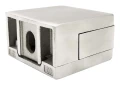 Üvegfogó 45x45x26 mm pin tartóval üveg 6–10,76 mm AISI 304 sík rendszer szatén 000-268 (3)