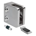 Üvegfogó 45x45x26 mm pin tartóval üveg 6–10,76 mm AISI 304 sík rendszer szatén 000-268 (4)