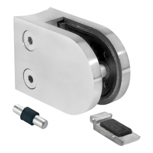 Üvegfogó 6-12,76 mm konzol és pin 63x45x30 mm AISI 304 rendszer 42,4 mm szatén