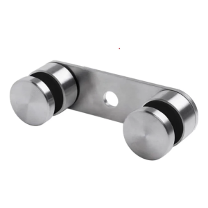 Üveg tartó 8-21,52mm dupla fi 50/M10 L=170mm AISI 304 szatén