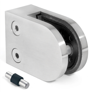 Üvegfogó 6-10,76 mm 50x40x26 mm pin AISI 304 sík rendszer fényes