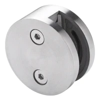 Üvegfogó 8-12,76 mm egyoldalas fi 60 mm AISI 304 sík rendszer szatén
