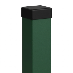 Kerítésoszlop 80x80x2 mm, hossz 2,4 fm, zöld RAL 6005