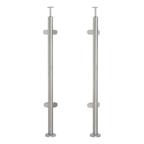 Sarok korlátstub üveghez fi 42,4x1060/1102,4mm 4 tartóval csiszolt 000-559 (1)