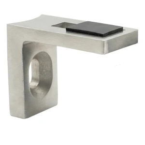 Üvegtartó konzol 40x35x20 mm AISI304 42,4 rendszer szatén