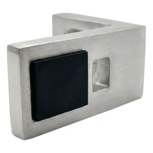 Üvegtartó konzol 40x35x20 mm AISI304 lapos rendszer szatén