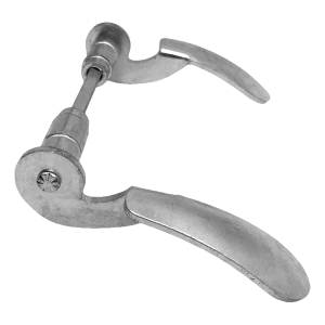 PSG kovácsolt horganyzott ajtókilincs H145×L85 mm – sima készlet