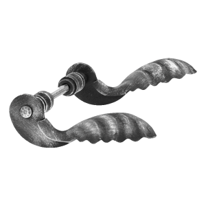 Postal – kovácsolt díszítő kapu kilincs H160×L90 mm komplett