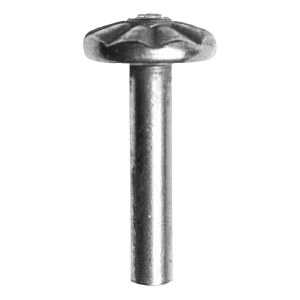 Postal – díszítő acél szegecs FI6 × H36 × FI18 kapukhoz és kerítésekhez