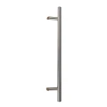 Egyoldalas kerek ajtófogantyú ø32 × 1200 mm – AISI 304 acél, szatinált, 45° rögzítés 000-719 (1)