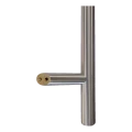 Egyoldalas kerek ajtófogantyú ø32 × 1200 mm – AISI 304 acél, szatinált, 45° rögzítés 000-719 (2)
