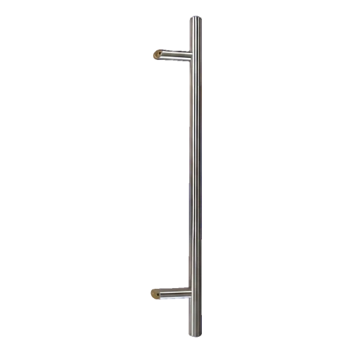 Egyoldali kerek ajtófogantyú 32×800 mm – rozsdamentes acél AISI 304, szatén, 45°-os rögzítés 000-723 (1)