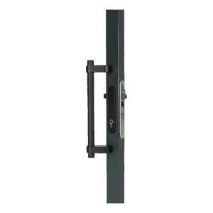 Locinox – álló kapufogantyú anodizált alumíniumból 365 mm, fekete, egyoldali 60°