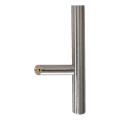 Egyoldali kerek ajtókifogyó 45° AISI 304 rozsdamentes acél szatén 32×1000 mm 000-752 (2)