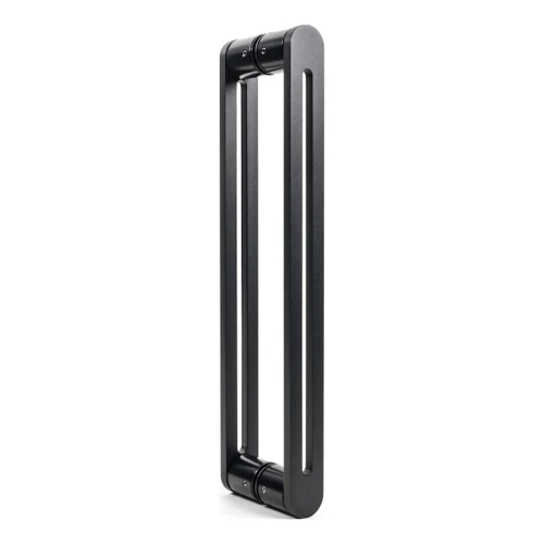 PSG kétoldali téglalap alakú ajtófogantyú 90° acél fekete 40×450 mm 000-768 (1)