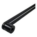 PSG kétoldali téglalap alakú ajtófogantyú 90° acél fekete 40×450 mm 000-768 (5)
