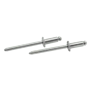 Rozsdamentes acél szakítógomb szegecs 4x10 mm A2 hornyolt DIN 7337