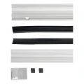 Kozza KB5000 – komplett francia erkély alumínium H1100 mm, üveg 16–17,52 mm, matt eloxált 000-851 (6)