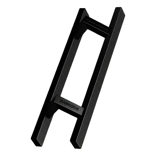 PINOX kétoldali téglalap alakú ajtófogantyú 40×20 mm fekete szatinált 500 mm 000-735 (1)