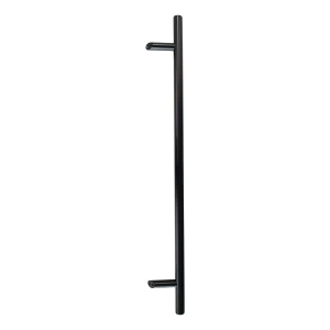 PSG egyoldali kerek fekete ajtófogantyú 32×1200 mm AISI 304 – 45°-os rögzítés