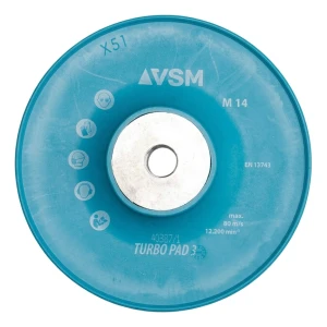 VSM Turbo Pad 3 – bordázott alátét fibertárcsákhoz 125 mm M14