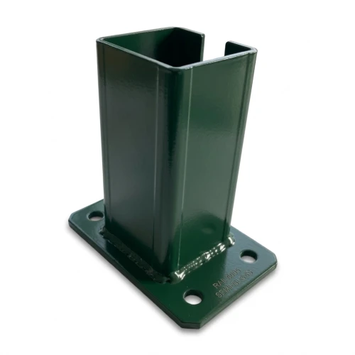 Kerítésoszlop talp 80x80 mm 8 mm zöld 000-787 (1)