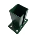 Kerítésoszlop talp 80x80 mm 8 mm zöld 000-787 (2)